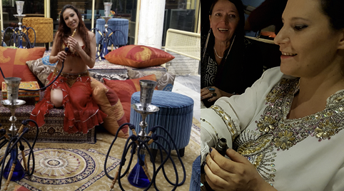 Waterpijp huren met Arabische koekjes