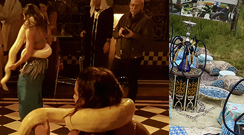 Waterpijp huren met slangen