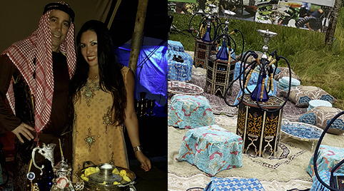 Waterpijp huren met verse muntthee