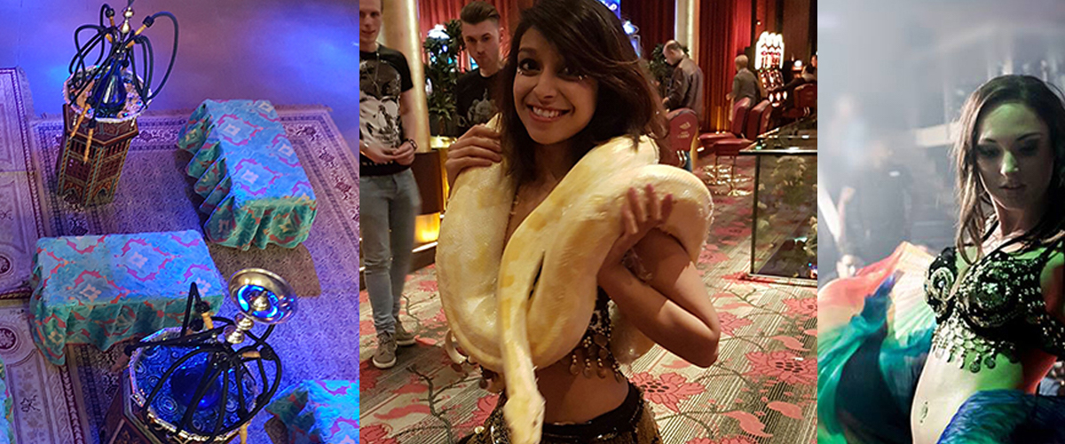 Waterpijp huren met slangen